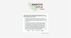 Desktop Screenshot of johnsonvapor.com